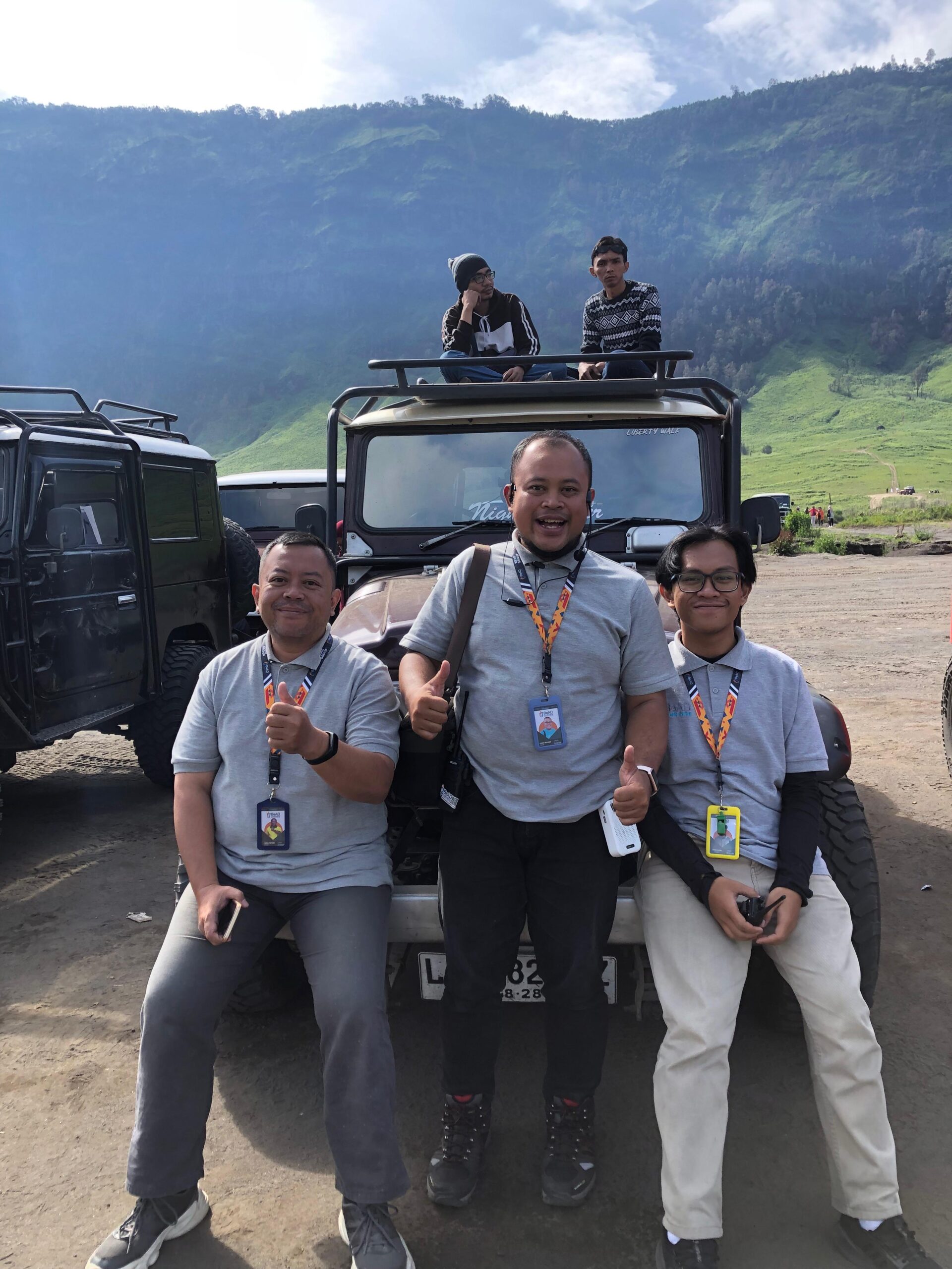 team outbound di Bromo